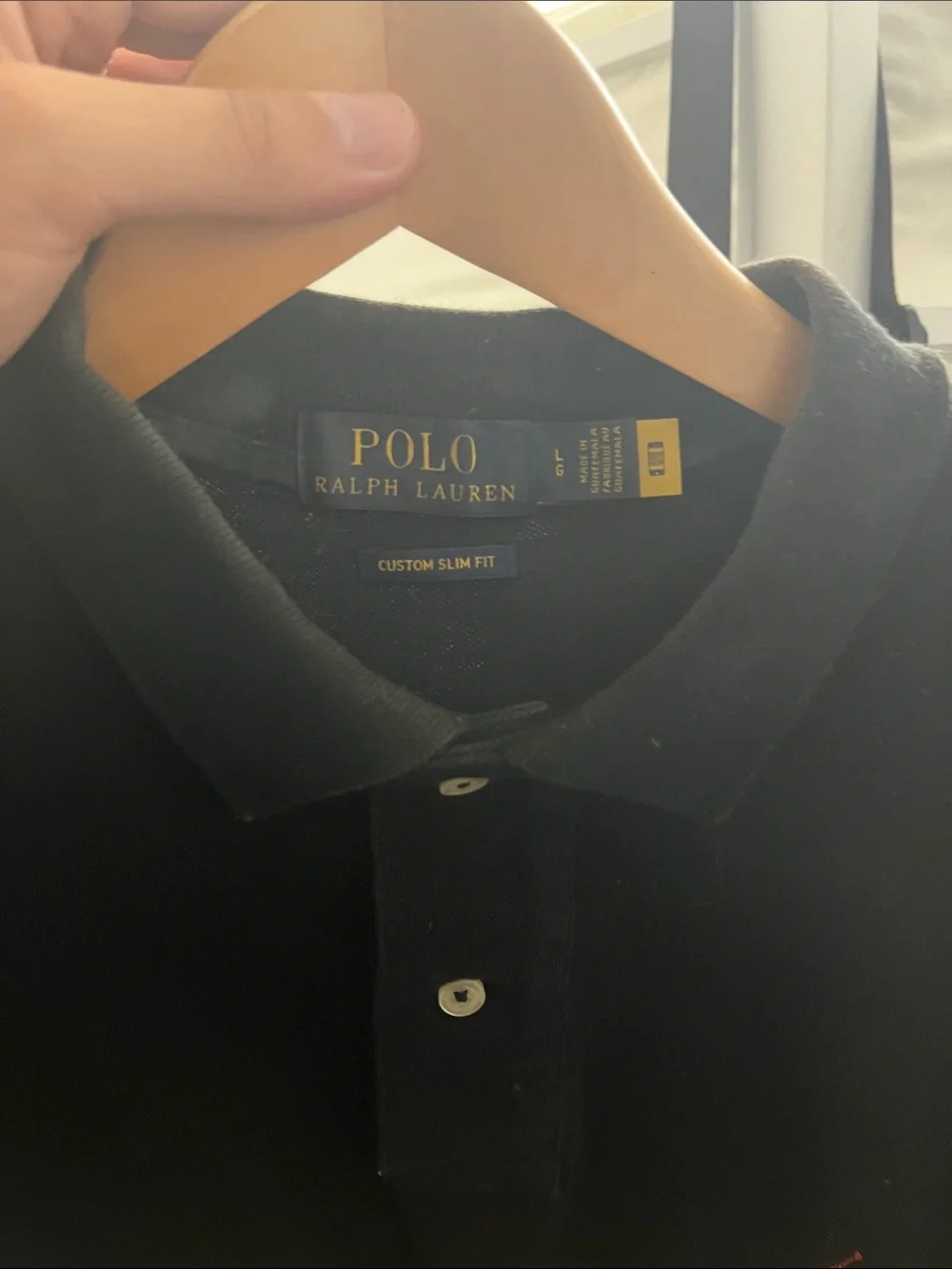 Polo by Ralph Lauren Black Polo with Red Pony Logo